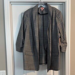 New! Women’s Black/Yellow Plaid Jacket